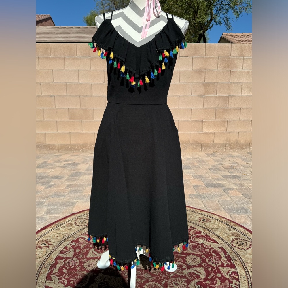Vintage Inspired tassel dress.